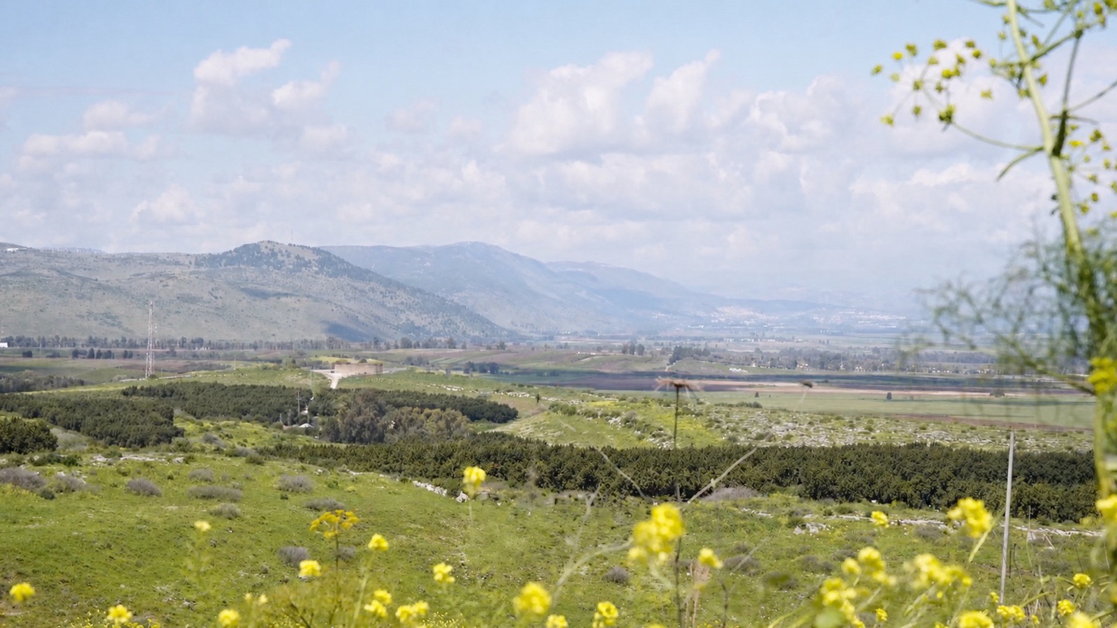 Northern Israeli landscape featured in the Tablet film